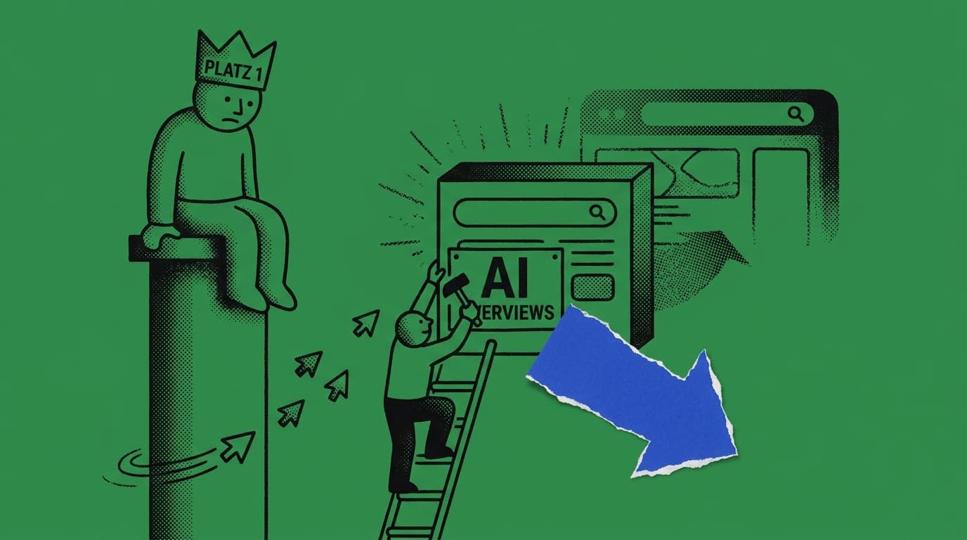 Googles KI-Suche: Platz 1 verliert 60 Prozent der Klicks